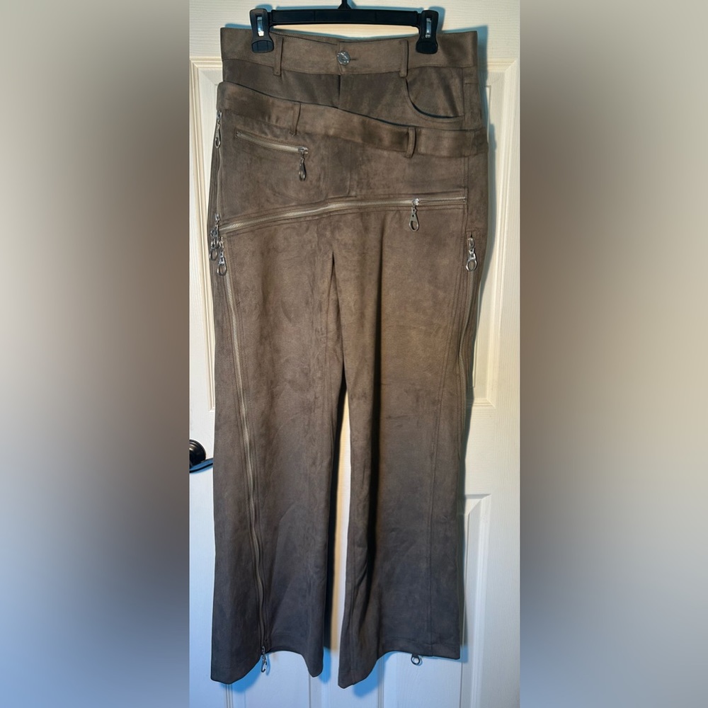 Blind No Faith Green Zip Pants